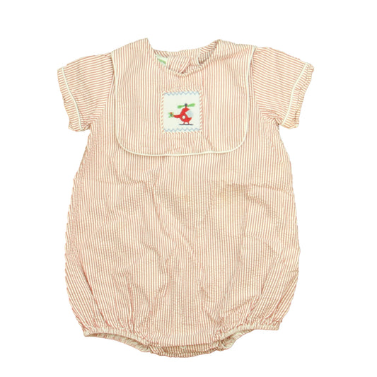 Zuccini Girls Red | White Helicopter Romper Size: 24 Months