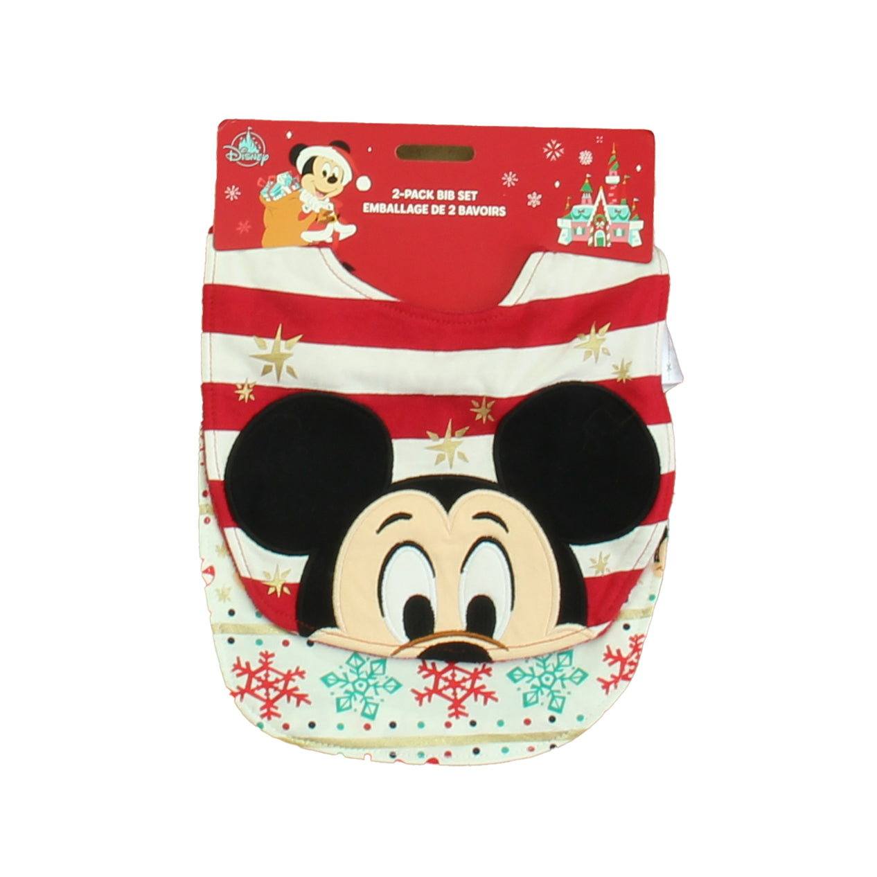 Disney Boys Red | White Mickey Bib Size: 0-12 Month