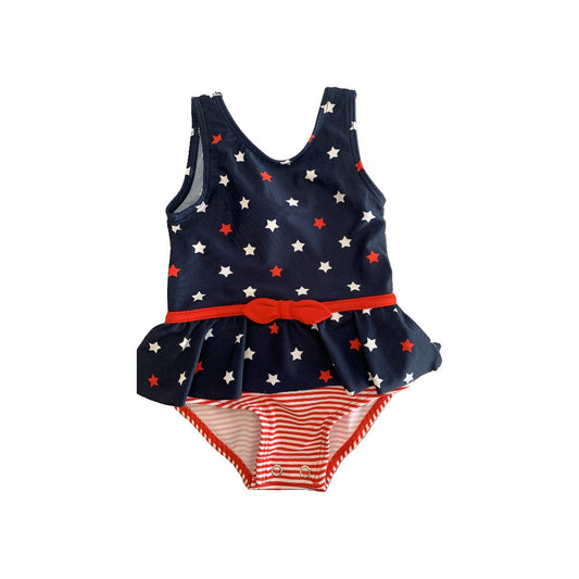 Carters Girls Red | White | Navy Blue | Stars Swimwear Size: 6 months Red | White | Navy Blue | Stars