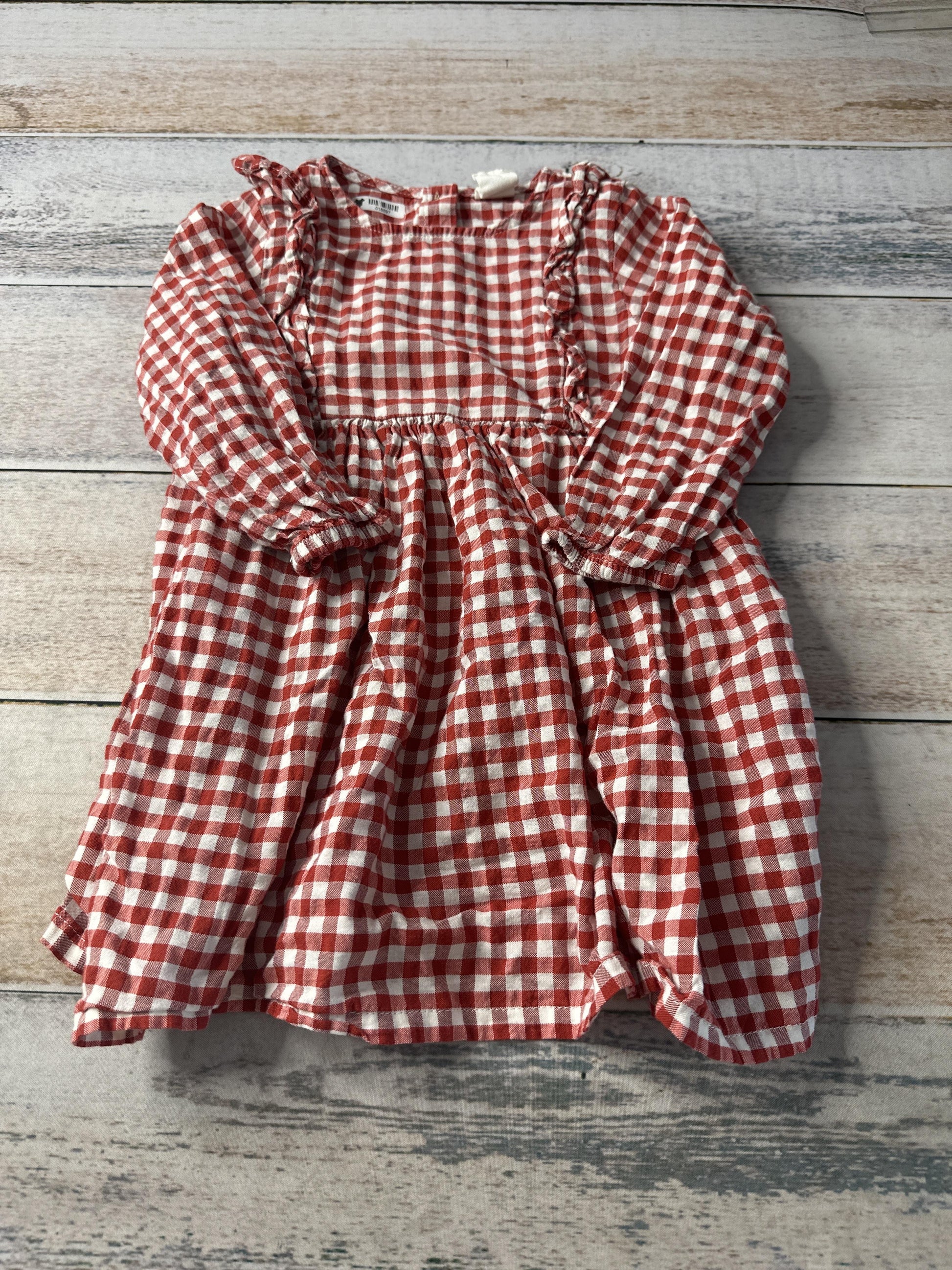 H&M Girls Red | White | plaid Dress Size: 18 months Red | White | plaid