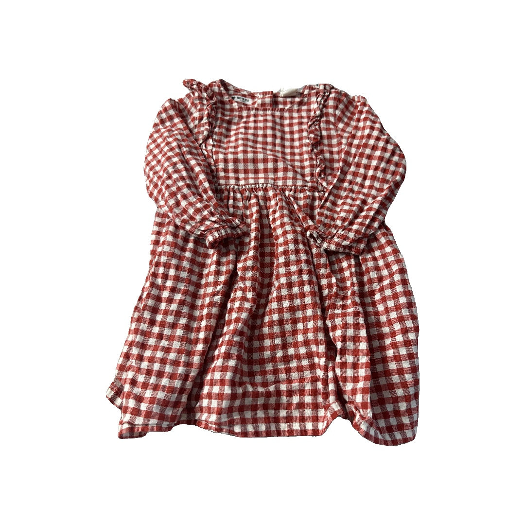 H&M Girls Red | White | plaid Dress Size: 18 months Red | White | plaid