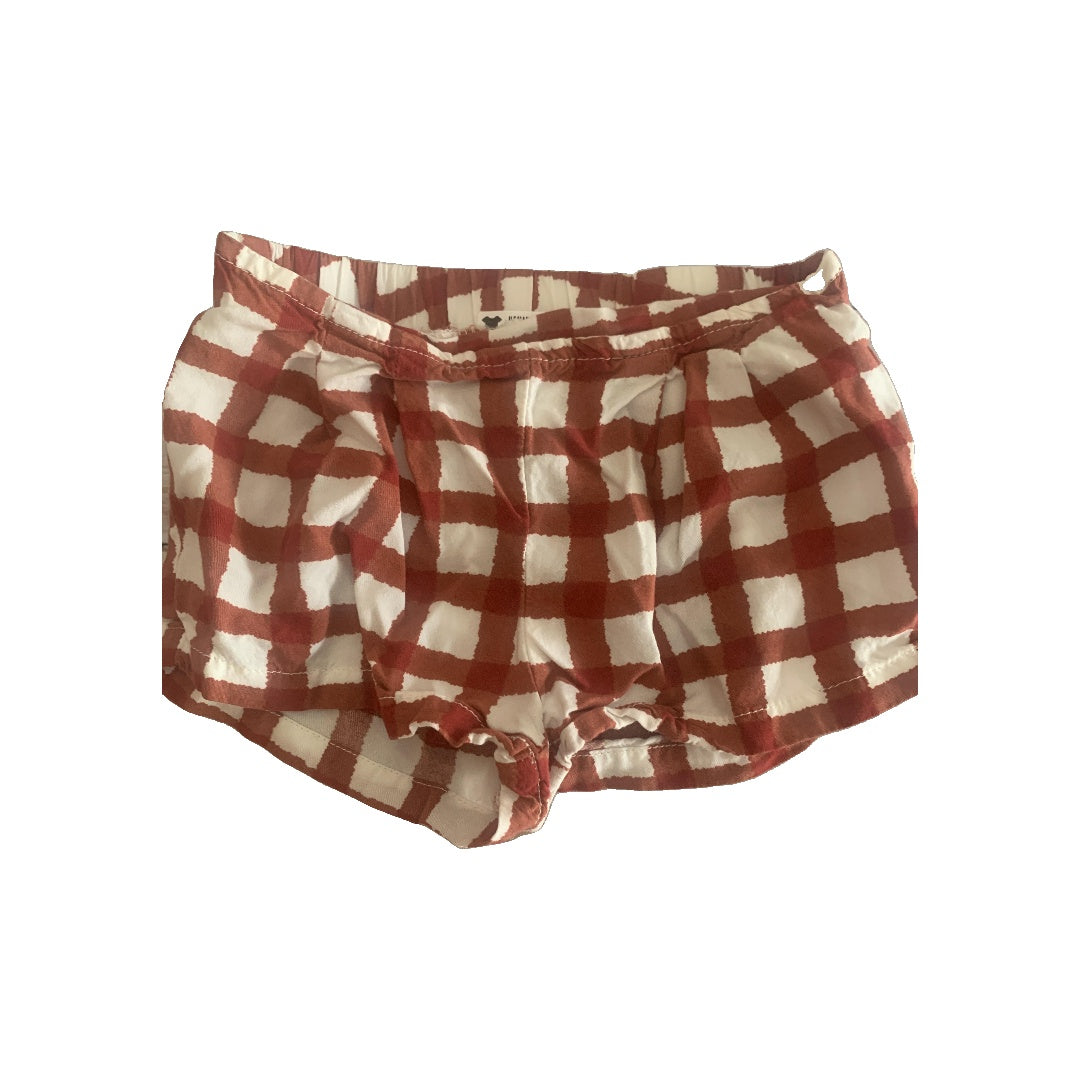 Old Navy Girls Red | White | plaid Shorts Size: 3-6 months Red | White | plaid