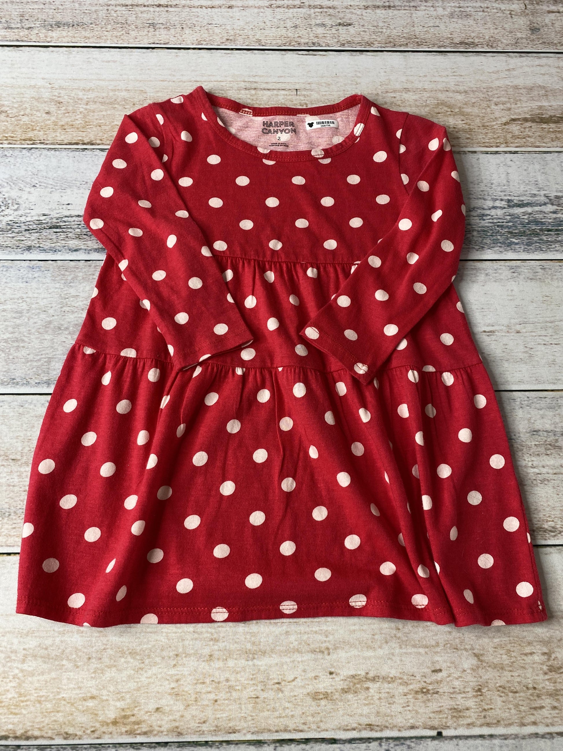 Harper Canyon Girls Red | White | polka dot Dress Size: 2T Red | White | polka dot