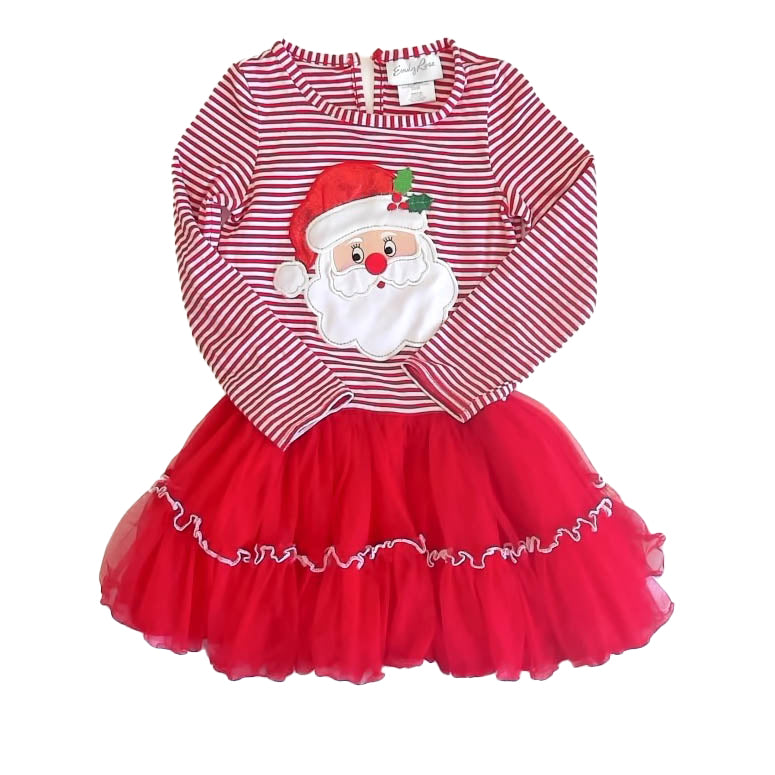 Emily Rose Girls Red | White Santa Dress Size: 6 Years Red | White Santa