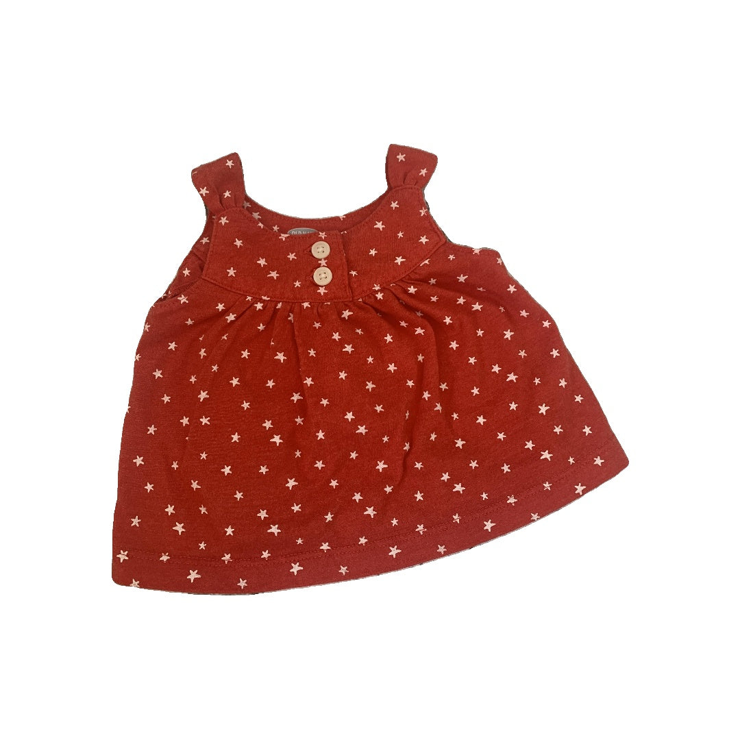 Old Navy Girls Red | White | Stars Tank Top Size: 0-3 months Red | White | Stars