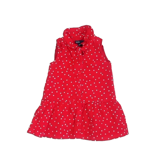 Gap Girls Red | White Stars Dress Size: 12-18 Months Red | White Stars
