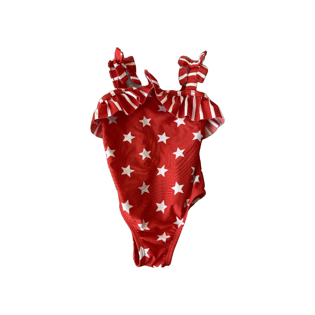 Gap Girls Red | White | Stars Swimwear Size: 18-24 months Red | White | Stars