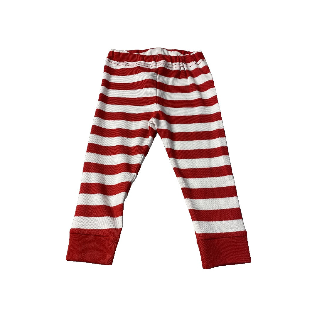 Under The Nile Unisex Red | White | Stripe Pajamas Size: 18 months Red | White | Stripe