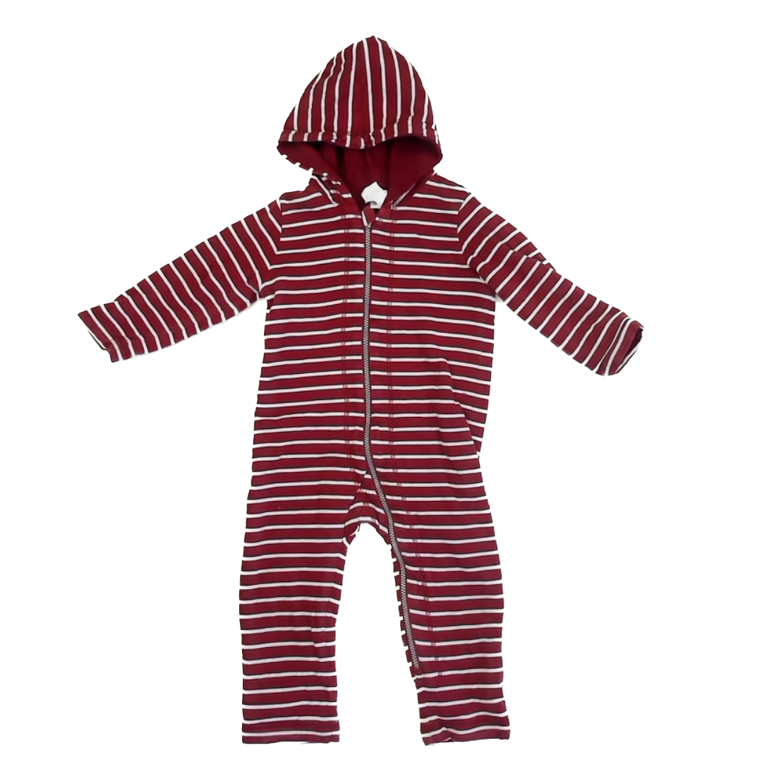 Hanna Andersson Boys Red | White Stripe Long Sleeve Outfit Size: 3T Red | White Stripe