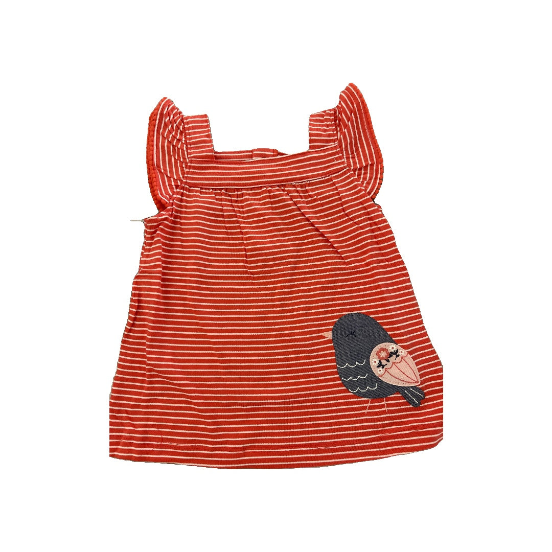 Carters Unisex Red | White Tank Top Size: 24 months Red | White