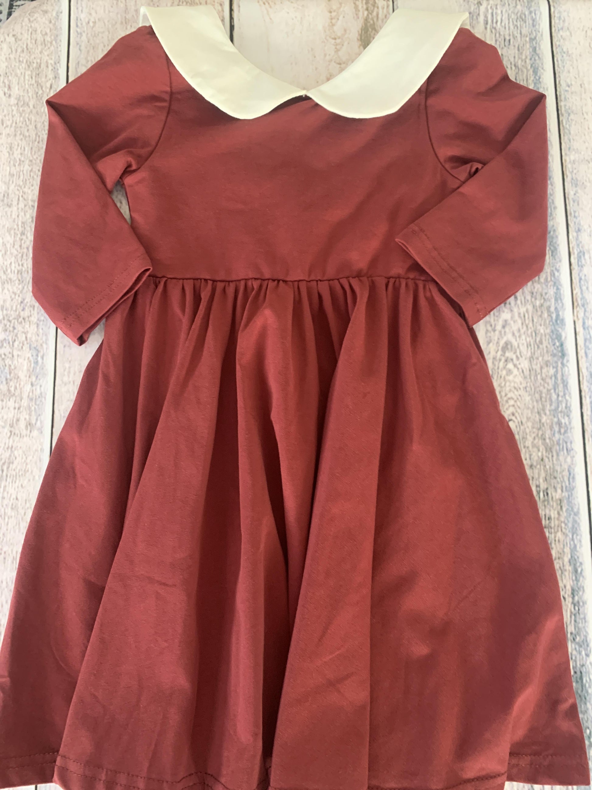 Ollie Jay Girls Red | White Dress Size: 3T Red | White