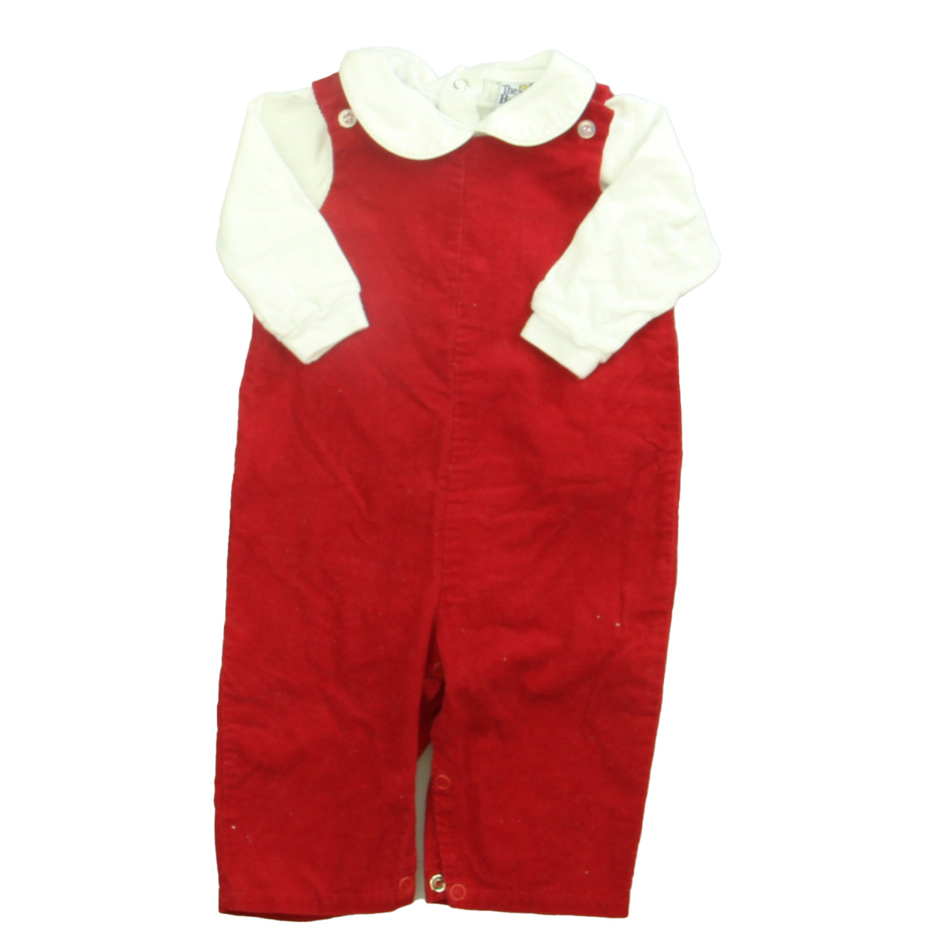 The Bailey Boys Boys Red | White Romper Size: 6 Months Red | White