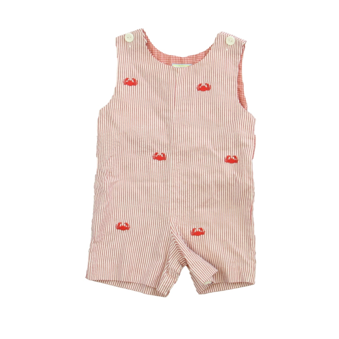 K&L Boys Red | White Romper Size: 12 Months Red | White