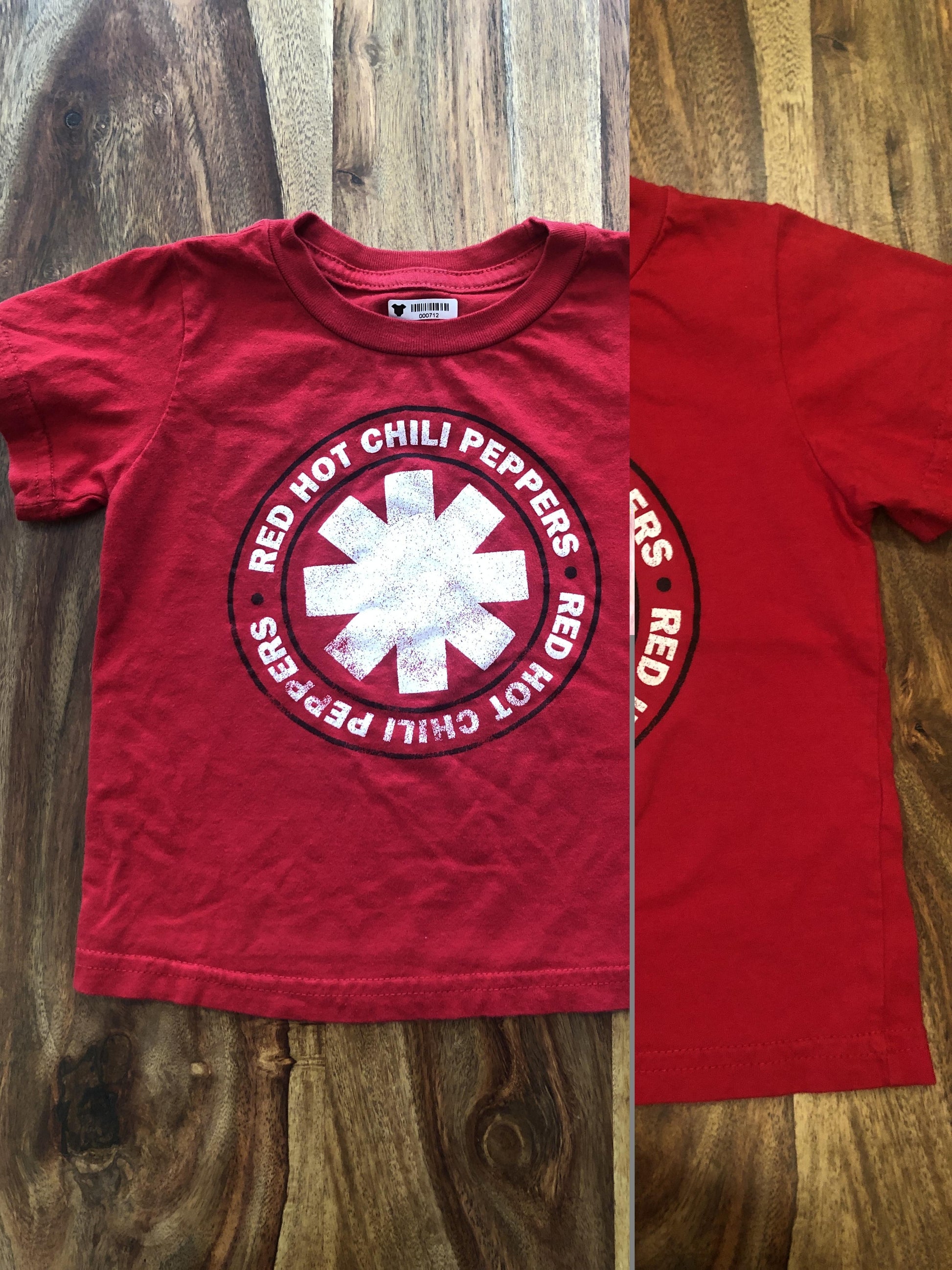 Red Hot Chili Peppers Boys Red | White T-Shirt Size: 2 years Red | White