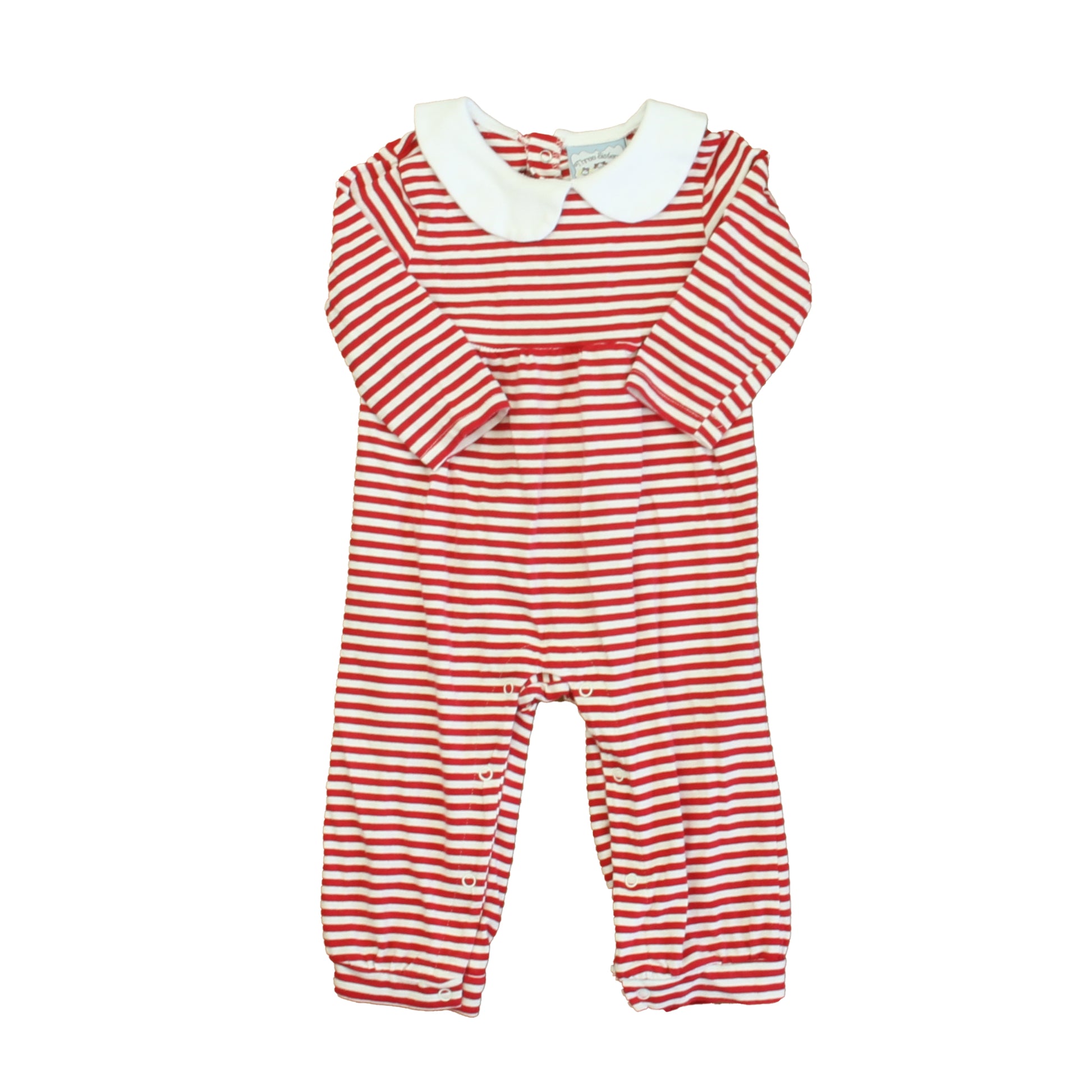 Three Sisters Girls Red | White Long Sleeve Outfit Size: 12 Months Red | White