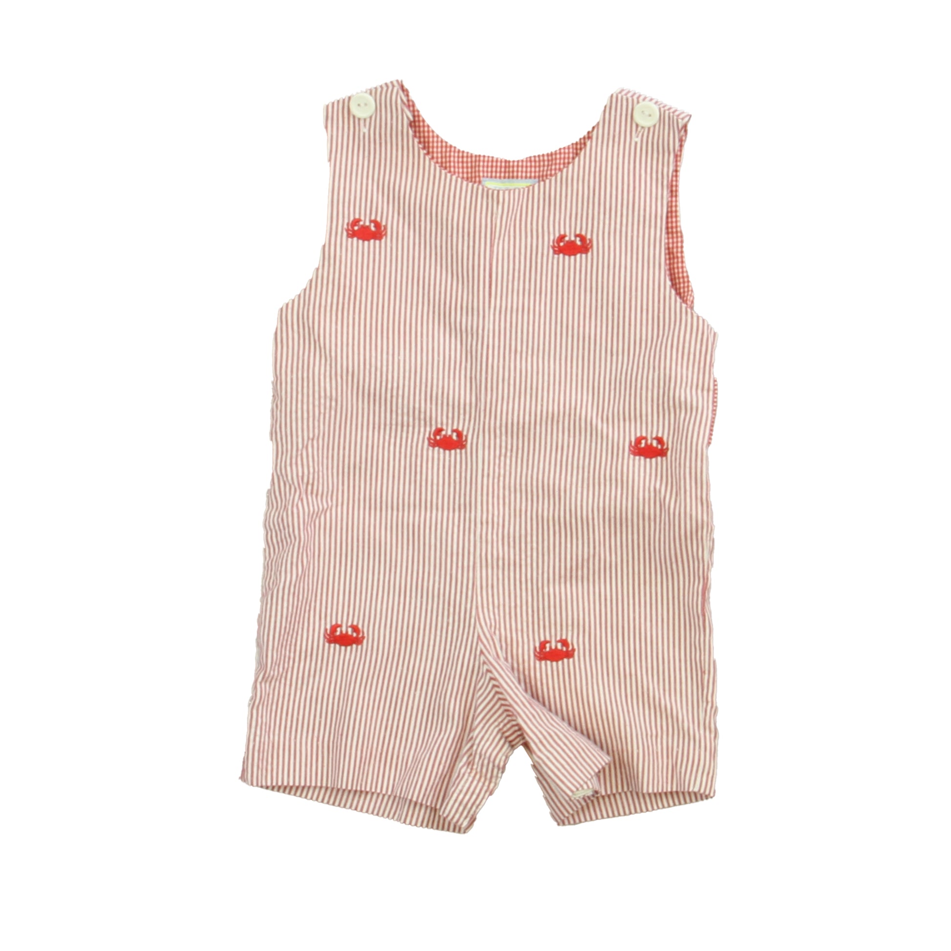 K&L Boys Red | White Romper Size: 12 Months Red | White