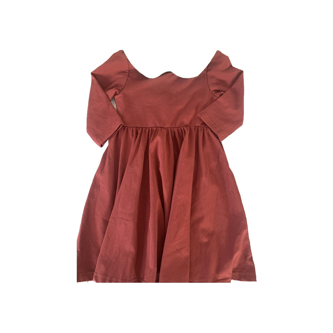 Ollie Jay Girls Red | White Dress Size: 3T Red | White