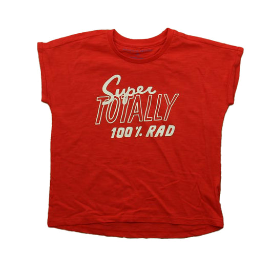 Rockets Of Awesome Girls Red | White T-Shirt Size: 10 Years