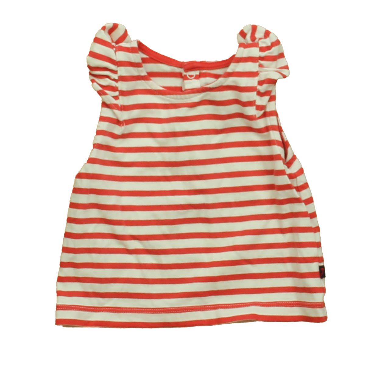 Jacadi Girls Red | White Tank Top Size: 12 Months Red | White