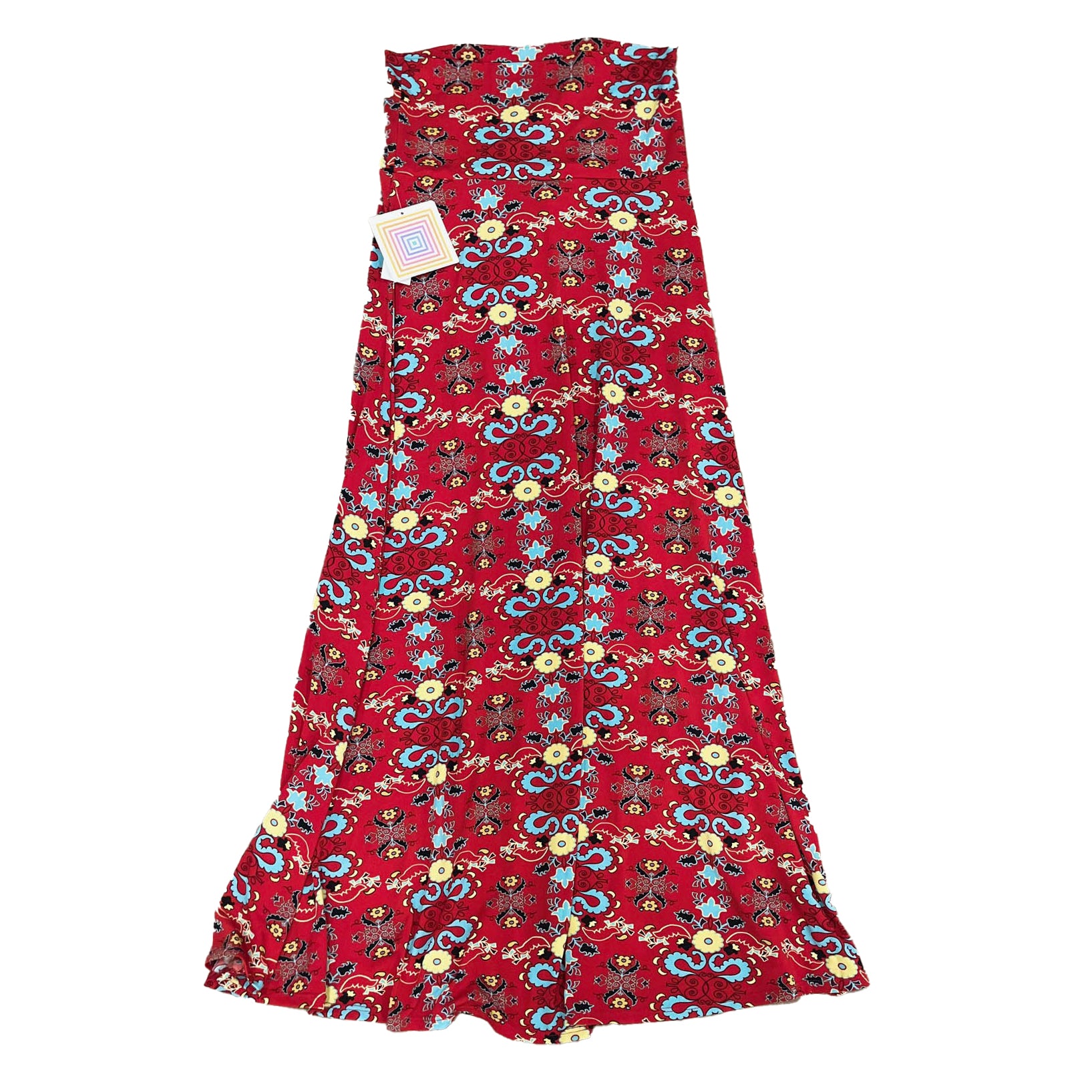 Lularoe Girls Red | Yellow | Aqua Skirt Size: Junior XS Red | Yellow | Aqua