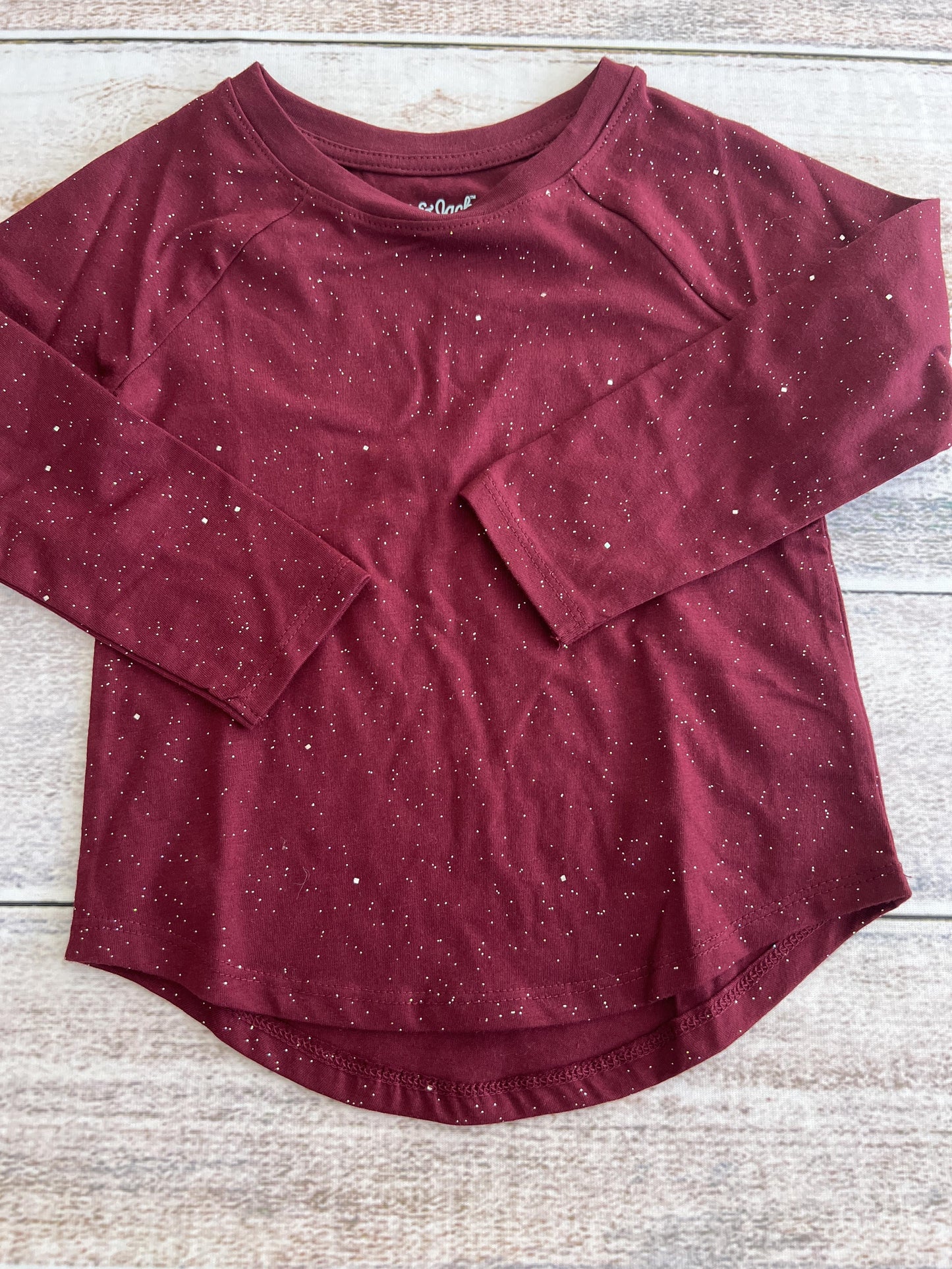 Cat & Jack Girls Red Long Sleeve Shirt Size: 3T Red