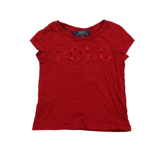 Polo by Ralph Lauren Girls Red T-Shirt Size: 3T Red