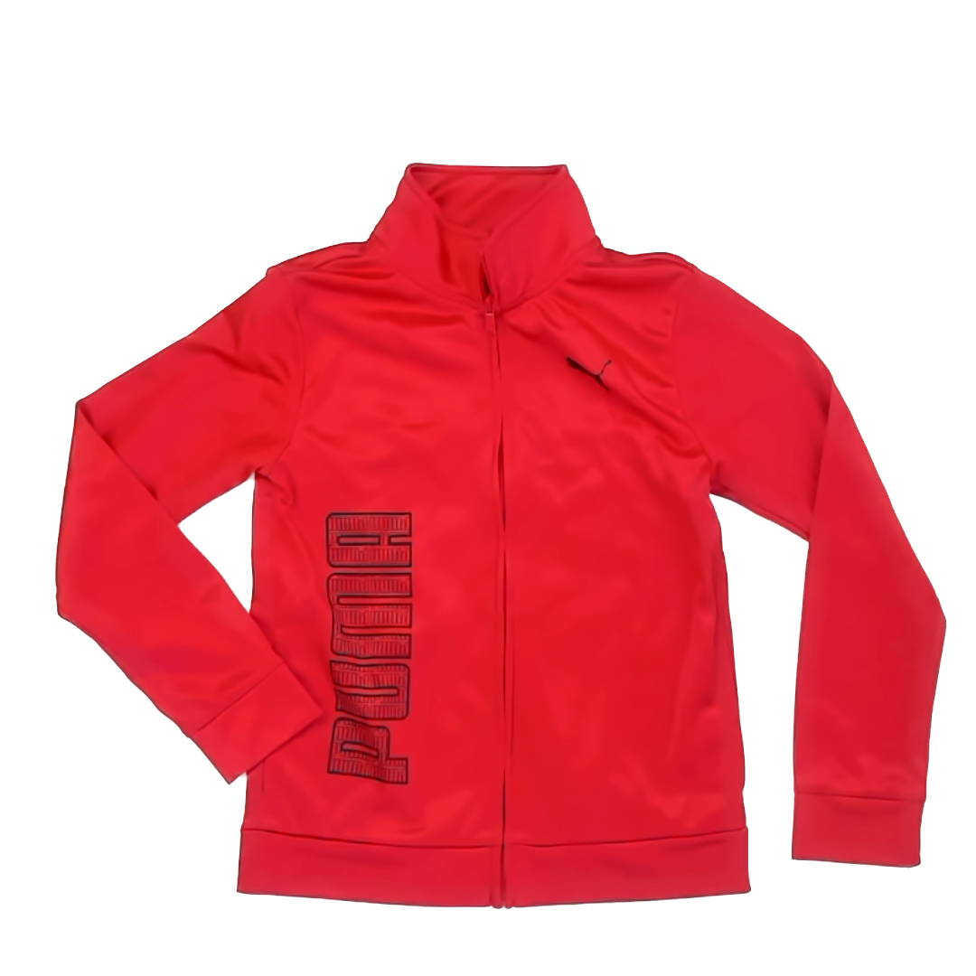 Puma Boys Red Athletic Top Size: US 10 Red