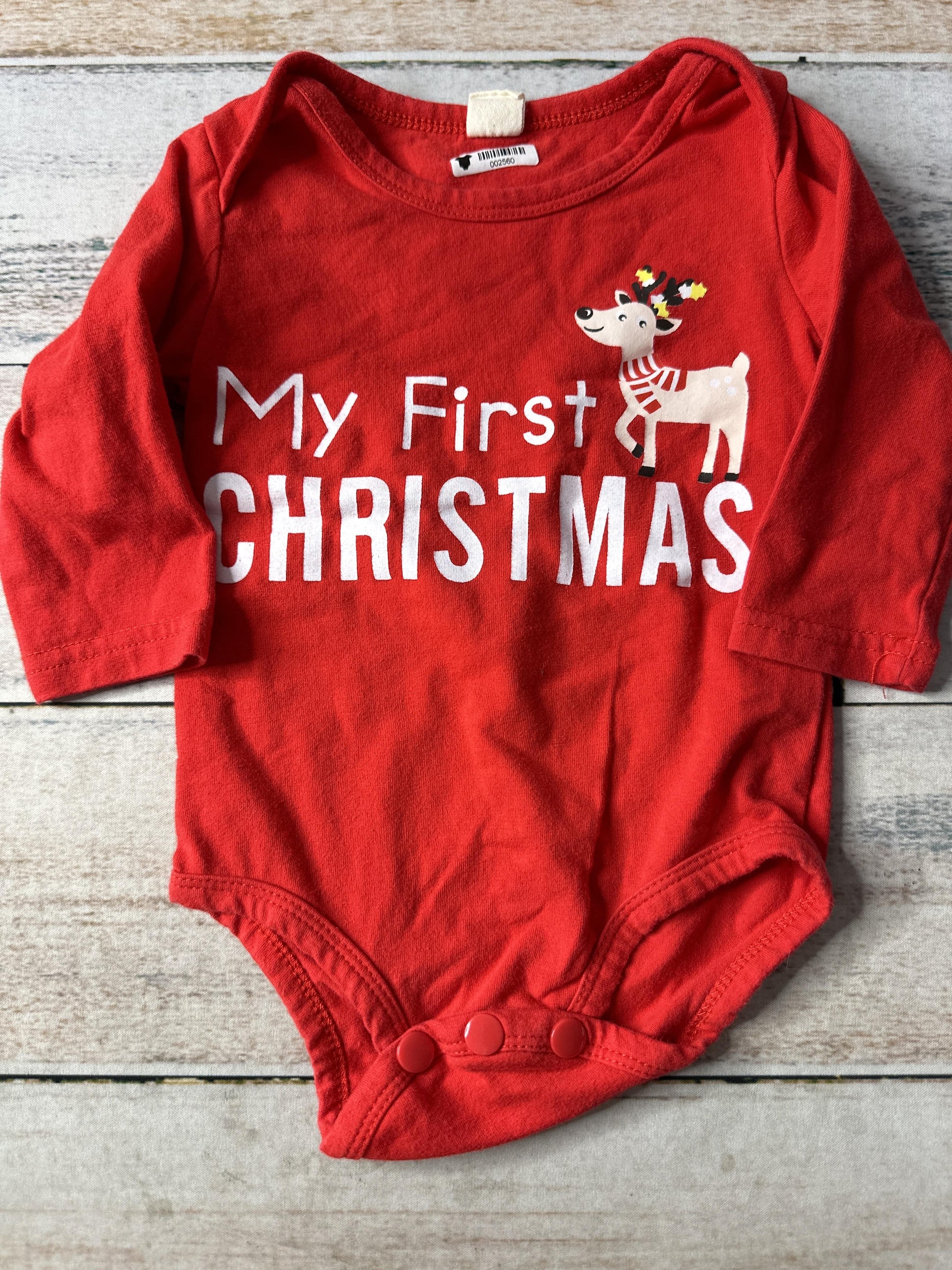 Unisex Red Onesie Size: 6-12 months Red