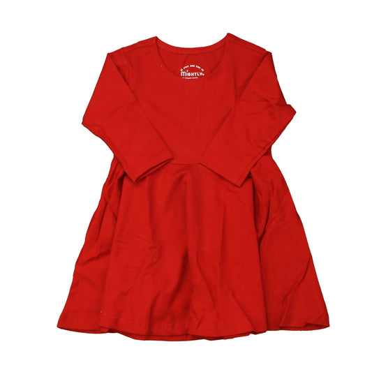 Mightly Girls Red Dress Size: 6-14 Years Red