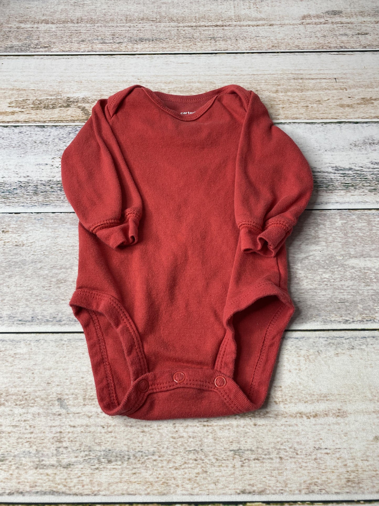 Carters Unisex Red Onesie Size: 6 months Red