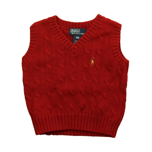 Ralph Lauren Boys Red Sweater Vest Size: 12 Months