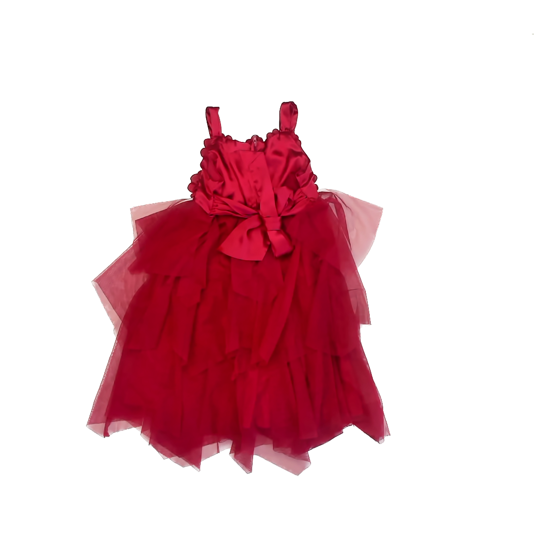 Biscotti Girls Red Special Occasion Dress Size: 6 Red