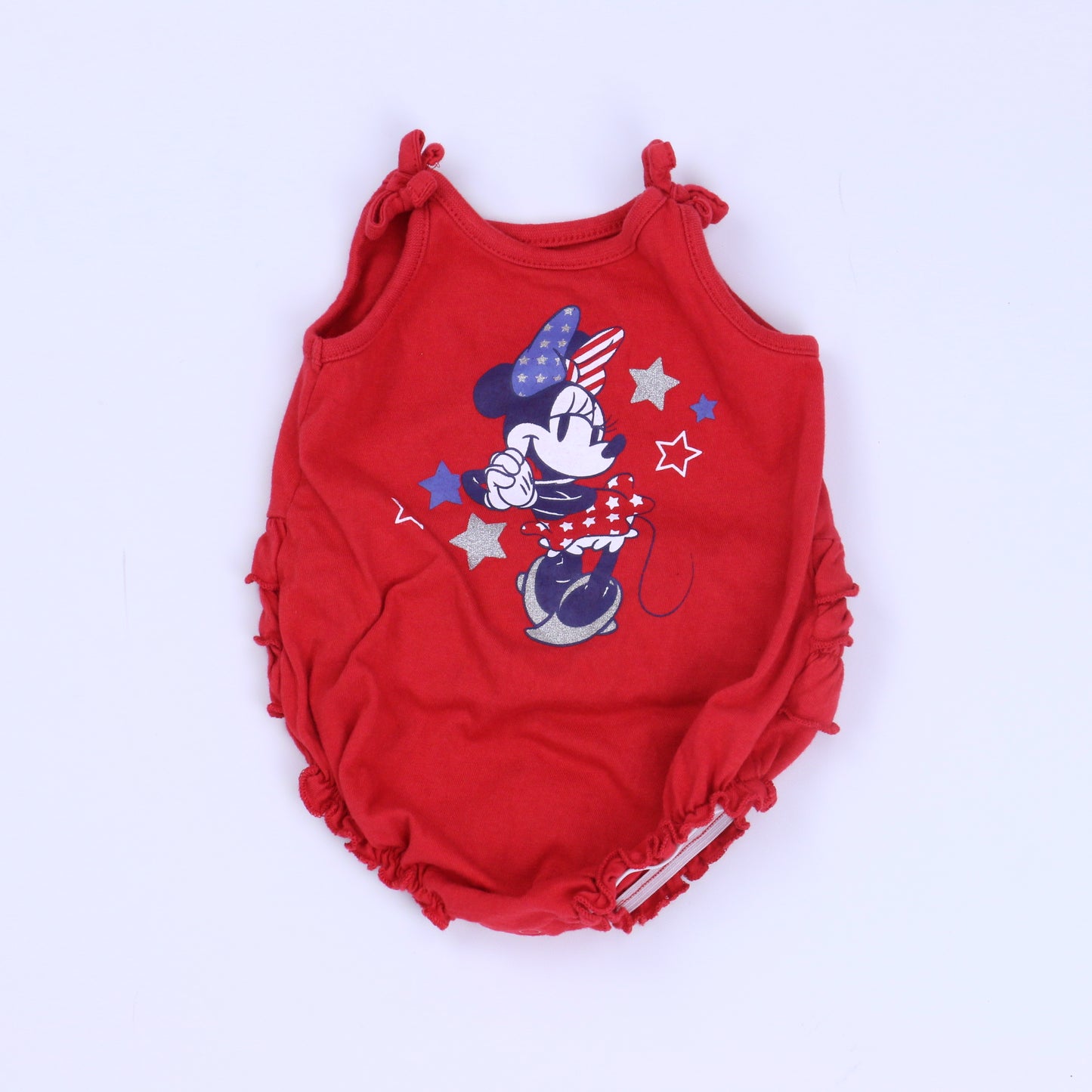 Disney Girls Red Romper Size: 3-6 Months Red