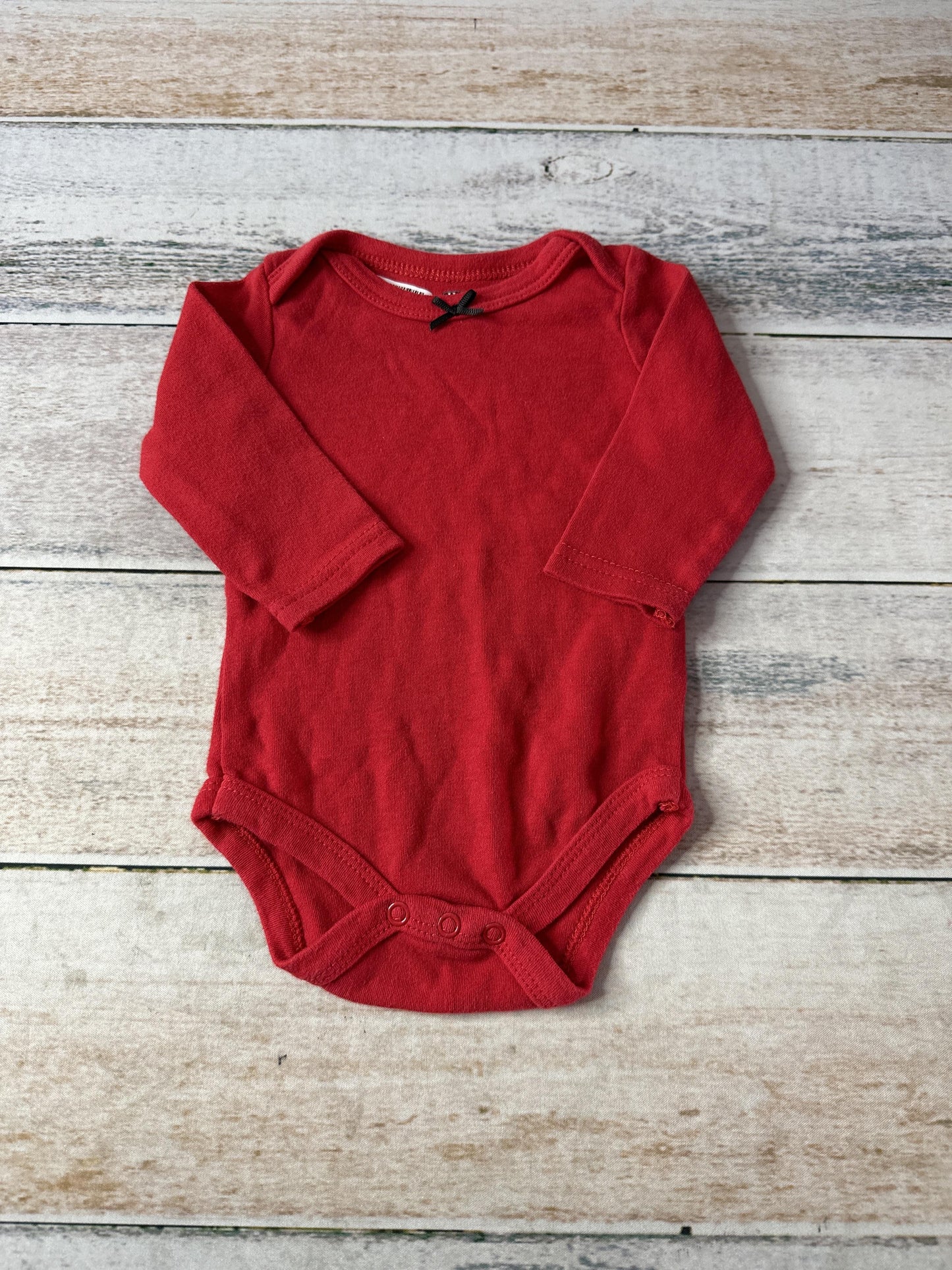 HB Girls Red Onesie Size: 0-3 months Red