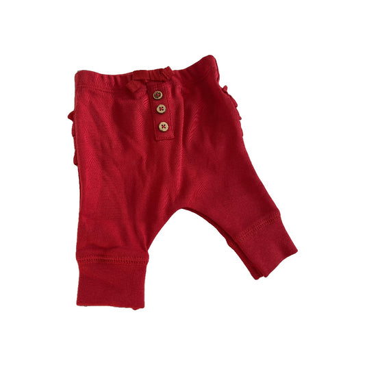 Oliver & Rain Unisex Red Pants Size: Newborn Red