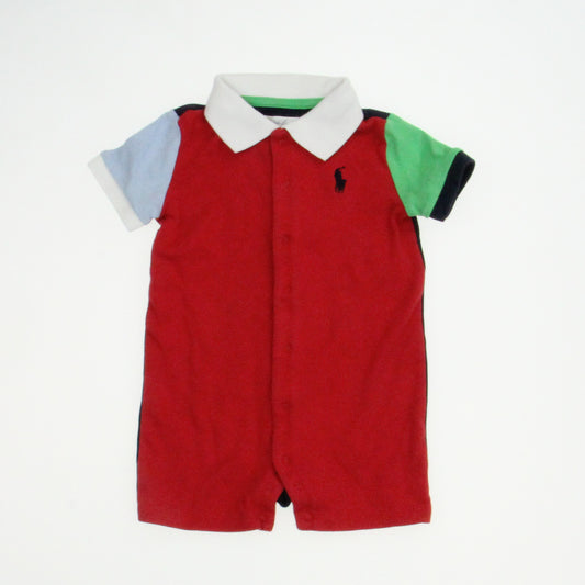 Ralph Lauren Boys Red Romper Size: 9 Months Red