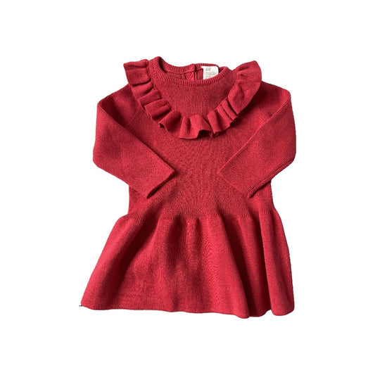 H&M Girls Red Long Sleeve T-Shirt Size: 6-9 months Red