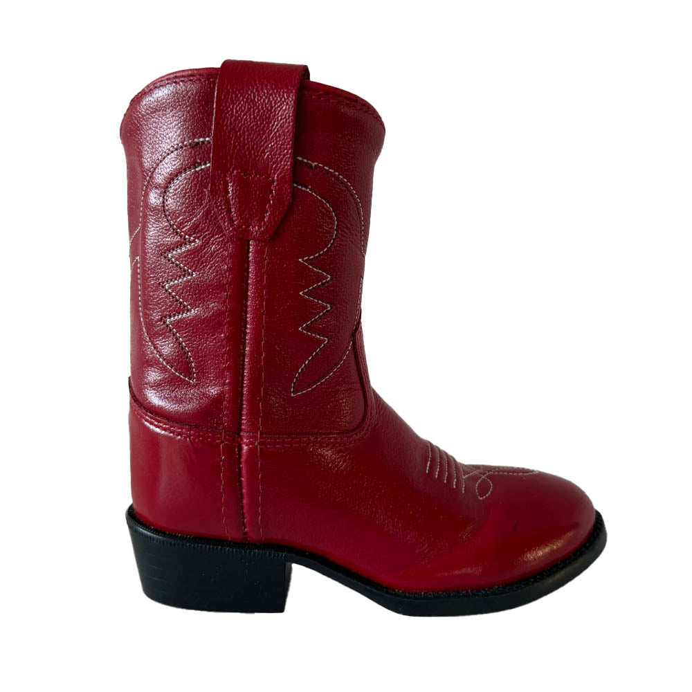 Old West Unisex Red Boots Size: 6.5 Toddler