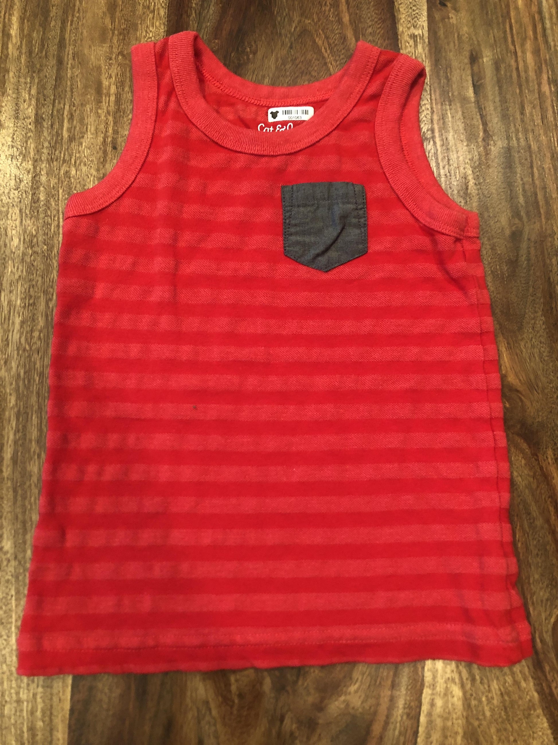 Cat & Jack Boys Red Tank Top Size: 2T Red