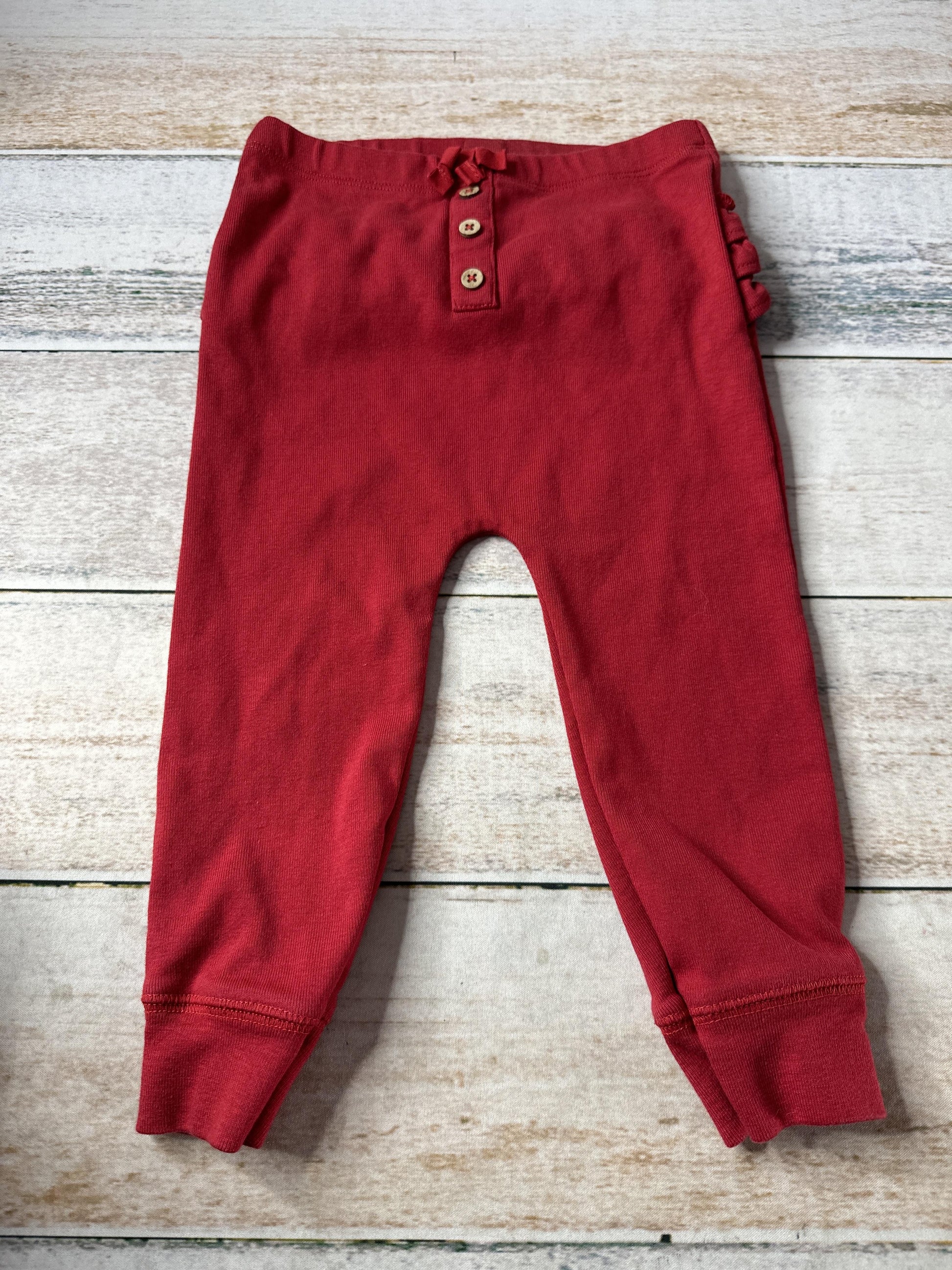 Oliver & Rain Girls Red Pants Size: 24 months Red