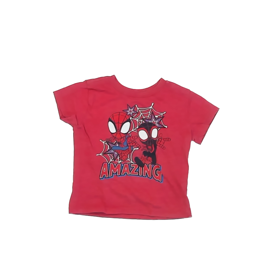 Spiderman Boys Red T-Shirt Size: 18 Months Red