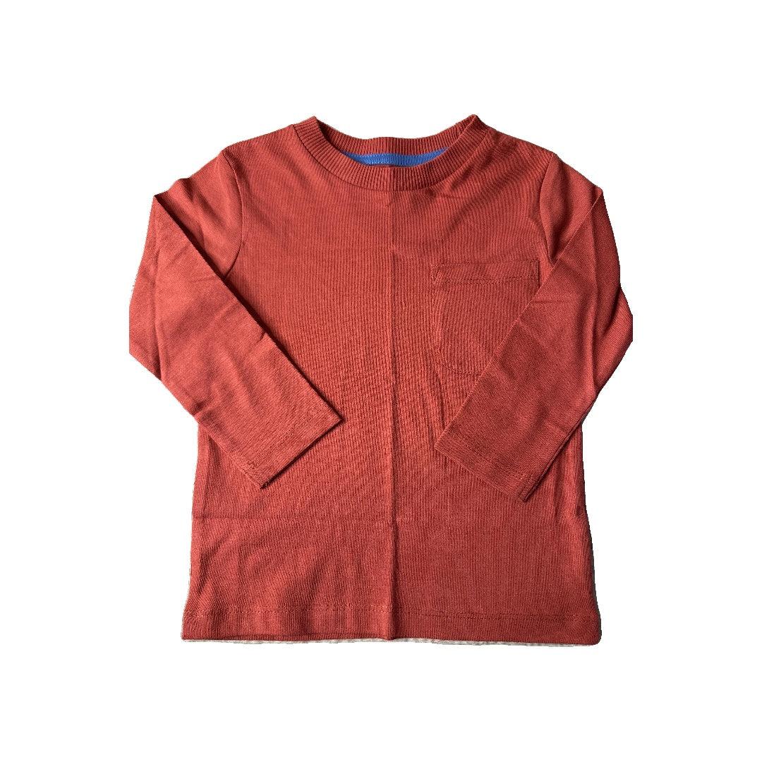 Mightly Unisex Red Long Sleeve T-Shirt Size: 2T Red