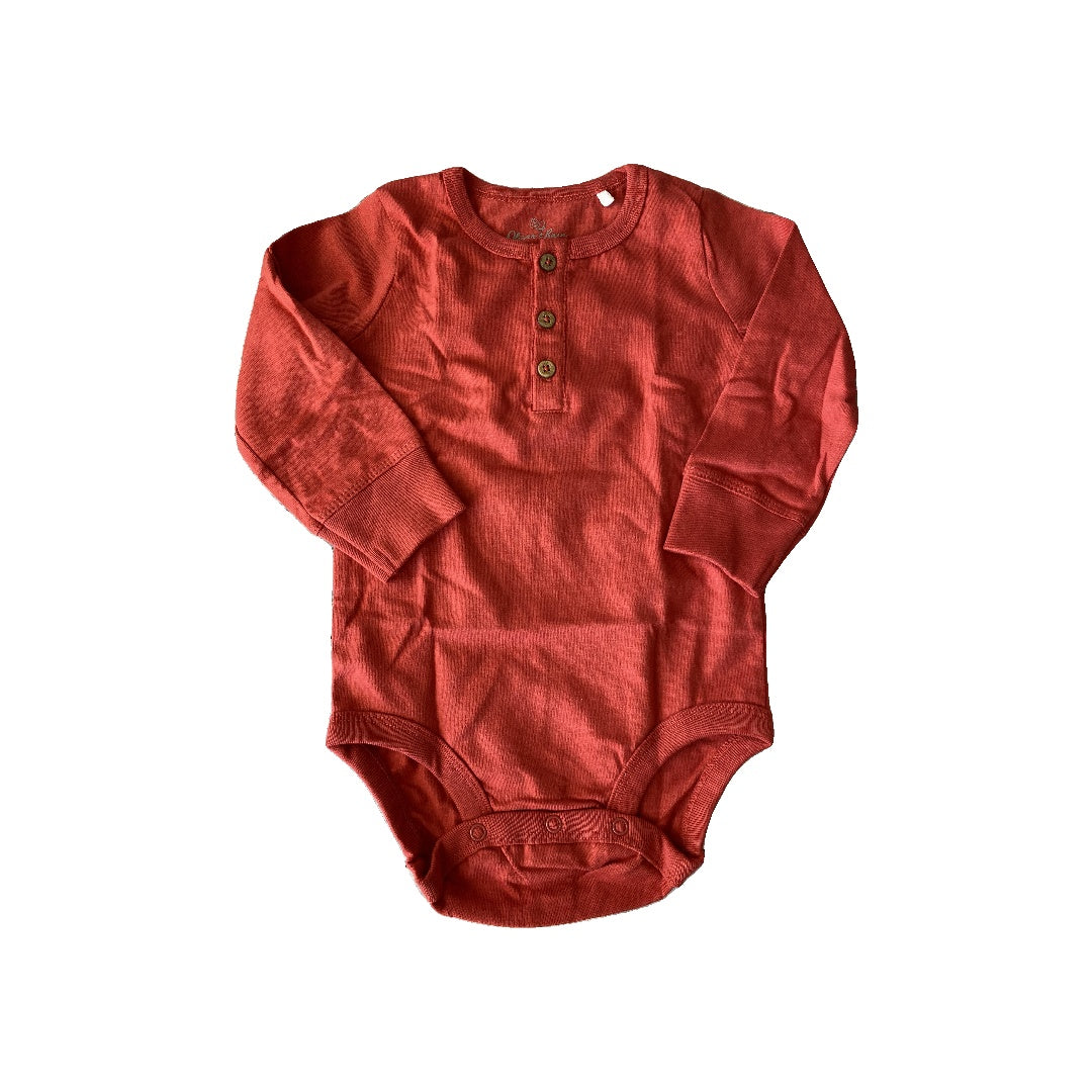 Oliver & Rain Unisex Red Onesie Size: 12M Red