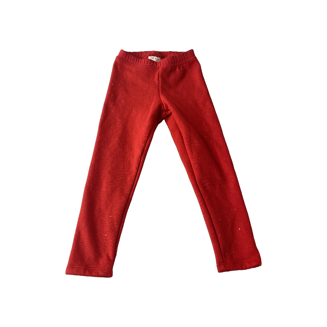 Cat & Jack Girls Red Pants Size: 3T Red