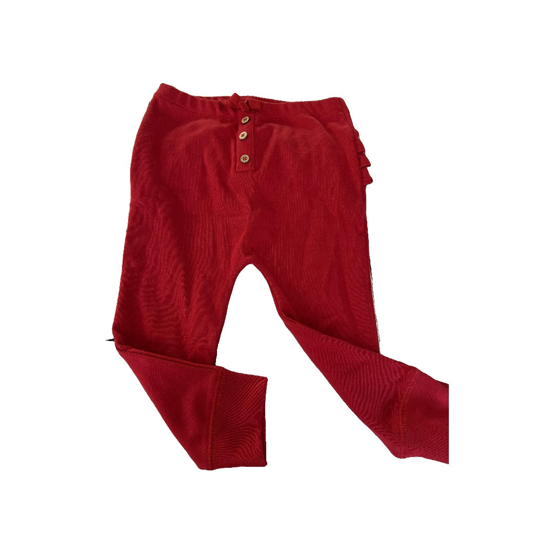 Oliver & Rain Girls Red Pants Size: 24 months Red