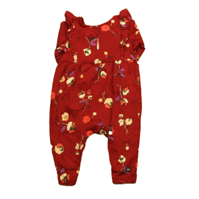 Tea Girls Red Long Sleeve Outfit Size: 3-6 Months