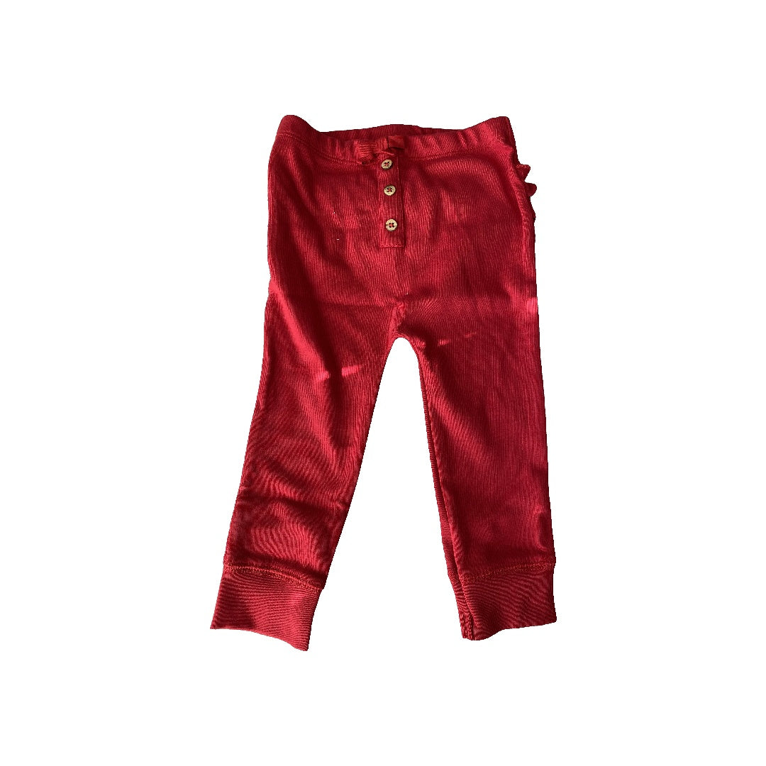 Oliver & Rain Girls Red Pants Size: 18 months Red