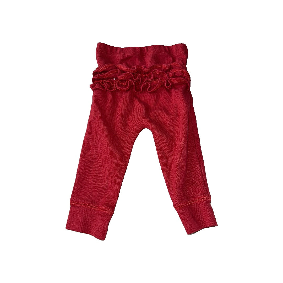 Oliver & Rain Girls Red Pants Size: 12M Red
