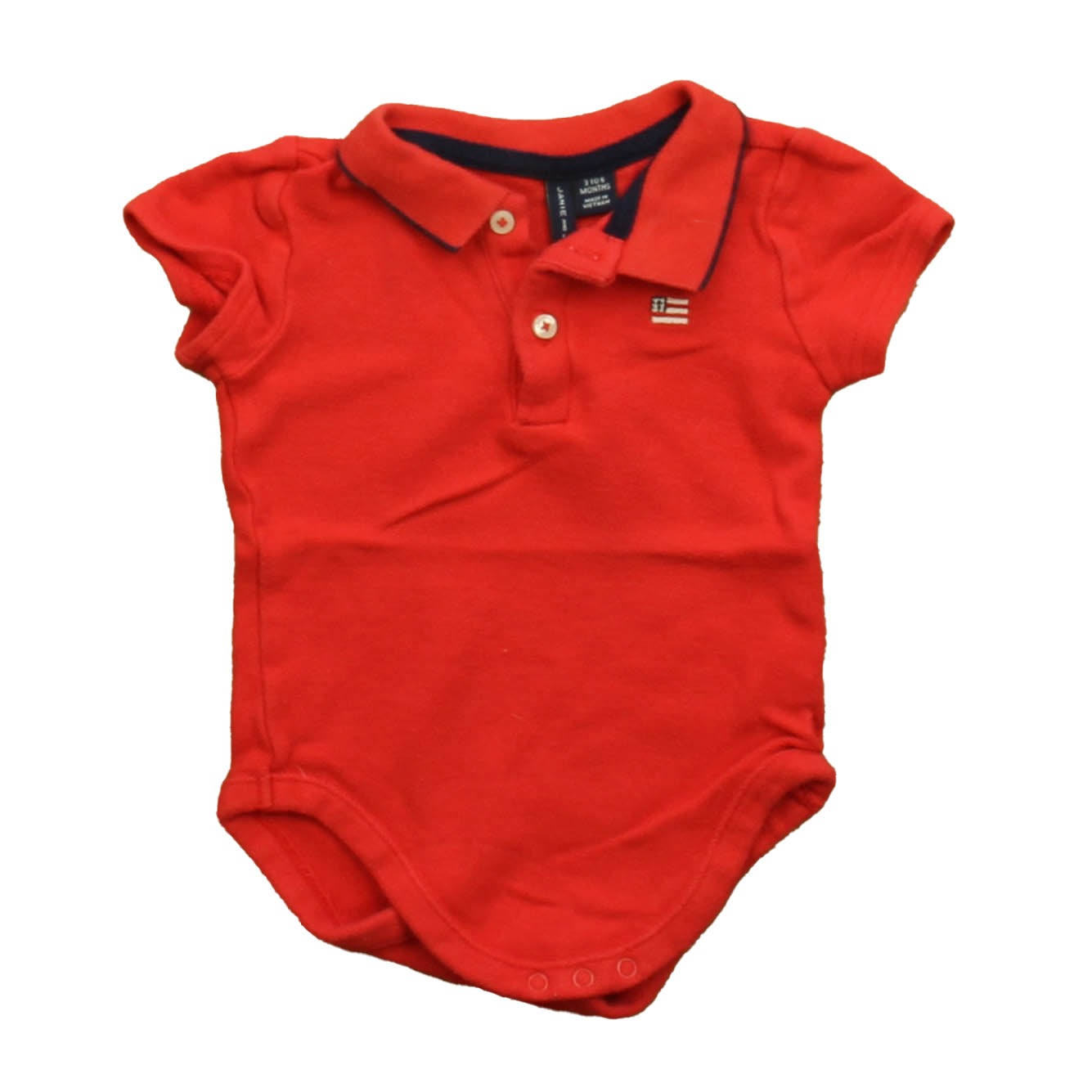 Janie and Jack Boys Red Polo Shirt Size: 3-6 Months Red