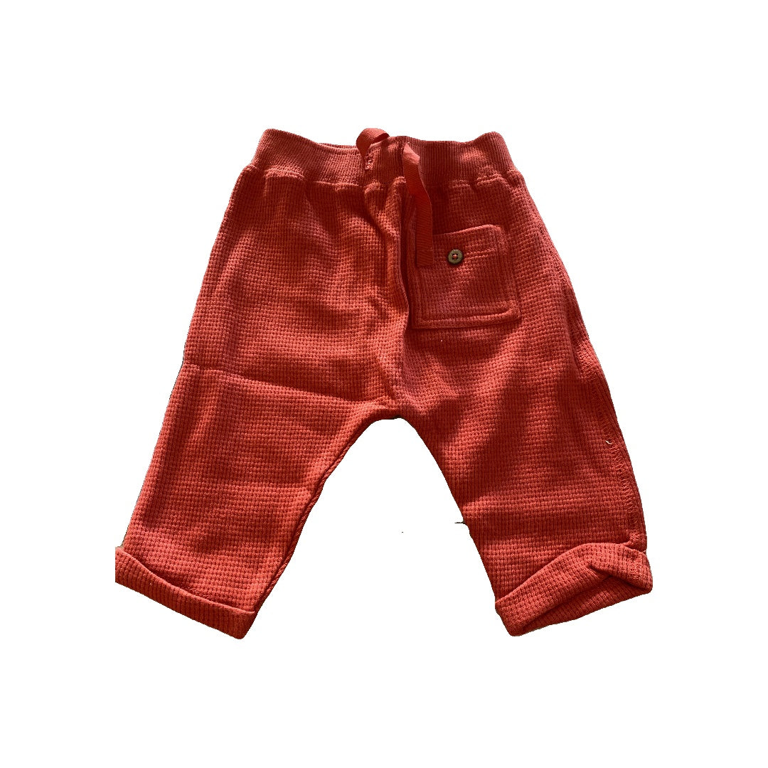 Oliver & Rain Unisex Red Pants Size: 3 months Red
